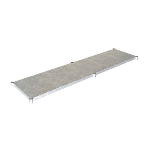 BK Resources VTS-9630 Galvanized Undershelf for 96"W x 30"D Work Table