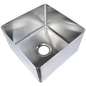 BK Resources BKFB-1410-8-14 14" x 10" x 8" One Compartment Stainless Steel Weld-In Sink