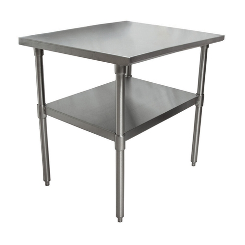 BK Resources CVT-2424 24"W x 24"D 16 Gauge Stainless Steel Work Table