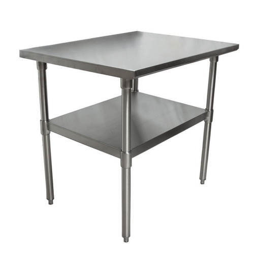 BK Resources CVT-3024 30"W x 24"D 16 Gauge Stainless Steel Work Table