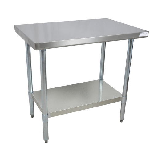 BK Resources CVT-3624 36"W x 24"D 16 Gauge Stainless Steel Work Table
