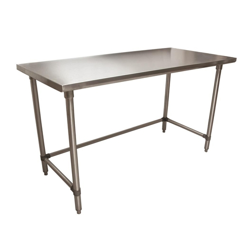 BK Resources CVTOB-6024 60"W x 24"D 16 Gauge Stainless Steel Open Base Work Table