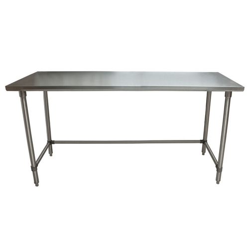 BK Resources CVTOB-7230 72"W x 30"D 16 Gauge Stainless Steel Open Base Work Table