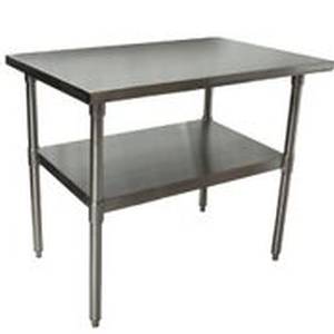BK Resources QVT-4830 48"W x 30"D 14 Gauge Stainless Steel Work Table