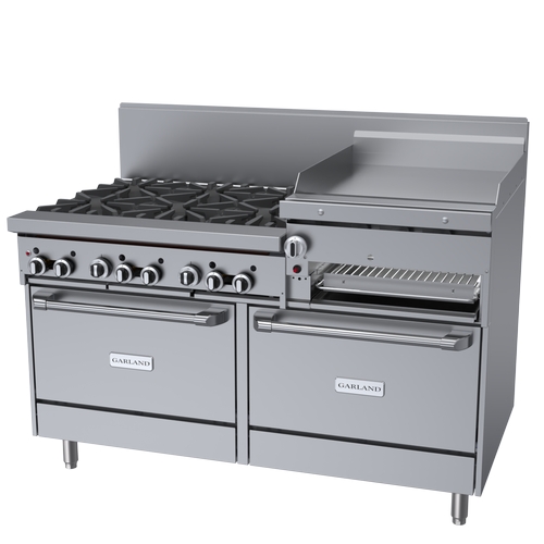 Garland GFE60-6R24RR GFE Starfire Pro Series Restaurant Gas Range 60"