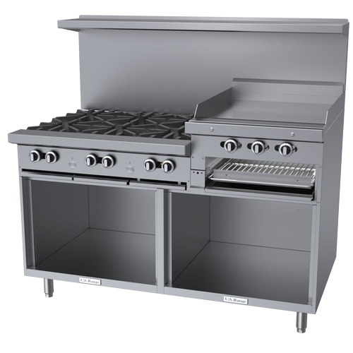 Garland U60-6R24SS U Series Restaurant Gas Range 60"