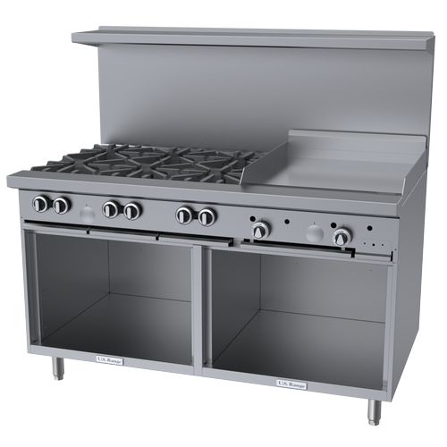 Garland U60-6G24SS U Series Restaurant Gas Range 60"