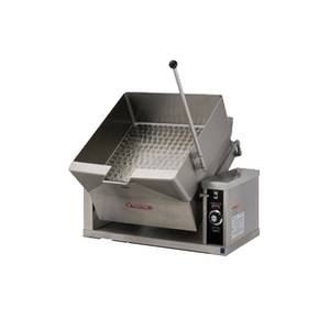Market Forge 1600-G 16 Gal Countertop Stainless Steel Gas Square Tilting Skillet