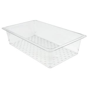 Cambro 15CLRCW135 Camwear Full-Size Food Pan Colander 5" Deep Polycarbonate