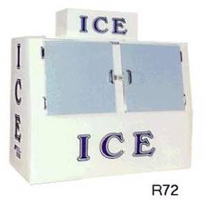 Roesch, Inc R72CW Ice Maid 60 Cu.Ft. Slant Front Outdoor Ice Bag Merchandiser