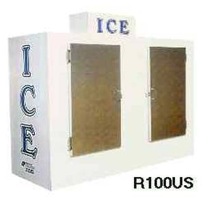 Roesch, Inc R100US-CW Ice Maid Outdoor Upright 100 Cu.Ft Ice Bag Merchandiser