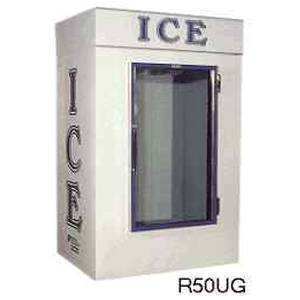 Roesch, Inc R50CWUG Ice Maid 48 Cu.Ft Glass Door Upright Ice Bag Merchandiser