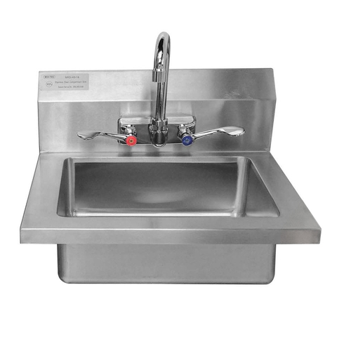 Atosa MRS-HS-18(W) MixRite 18" Stainless Steel Wall Mounted Hand Sink