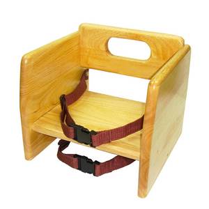 Thunder Group WDTHBS018 Wooden Stackable Booster Seat w/ Natural Finish