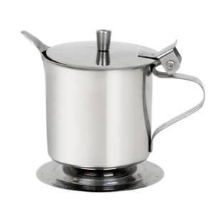 Thunder Group SLFCR005 5 oz Stainless Steel Flip Top Footed Creamer