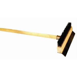 Thunder Group WDPB037 37" Long Wooden Pizza Oven Brush w/ Wire Bristles