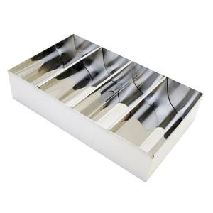 Thunder Group SLSCB04 4 Compartment Stainless Steel Cutlery Box without Handles