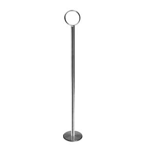 Thunder Group CRTCH014 14-1/2" Chrome Plated Wire Loop Table Card Holder