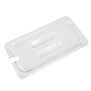 Thunder Group PLPA7130CS 1/3 Size Clear Polycarbonate Slotted Food Pan Lid