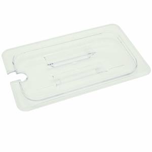 Thunder Group PLPA7140CS 1/4 Size Clear Polycarbonate Slotted Food Pan Lid