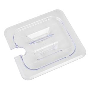 Thunder Group PLPA7160CS 1/6 Size Clear Polycarbonate Slotted Food Pan Lid