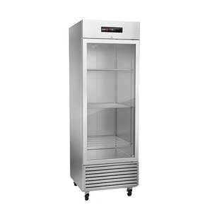 Fagor Refrigeration QVR-1G-N 28" Stainless Steel Glass Door Reach-In Refrigerator