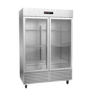 Fagor Refrigeration QVR-2G-N 56" Stainless Steel Glass Door Reach-In Refrigerator