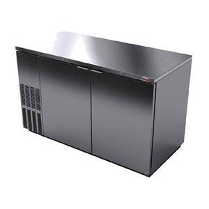 Fagor Refrigeration FBB-59S-N 60" Stainless Steel Refrigerated Bar Cooler With Epoxy Rails