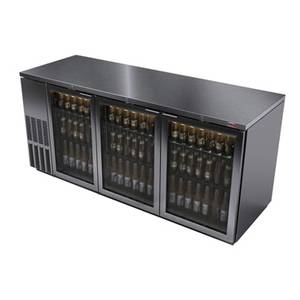 Fagor Refrigeration FBB-79GS-N 80" Stainless Steel Flat Top Refrigerated Back Bar Cooler