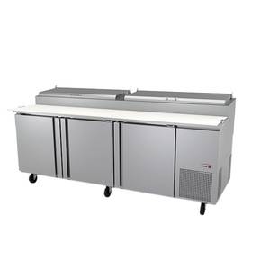 Fagor Refrigeration FPT-93 93" Refrigerated Pizza Prep Table With Three Sections