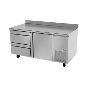 Fagor Refrigeration SWR-67-D2 68" Stainless Steel Worktop Refrigerator With Two Drawers