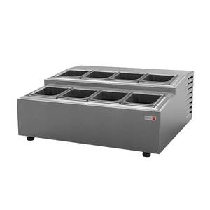 Fagor Refrigeration CPR-8 28" Refrigerated Countertop Pan Rail With Digital Controller