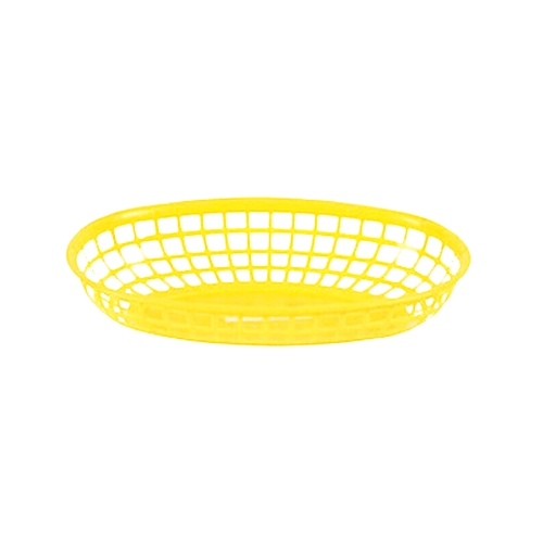 Thunder Group PLBK938Y 9-3/8" Diameter Yellow Polypropylene Fast Food Basket -1 Doz