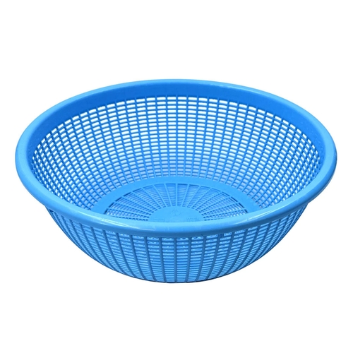 Thunder Group PLWB005 8" Diameter Blue Perforated Wash Basket