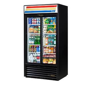 True GDM-33-HC-LD 39.5" Two Section Refrigerated Merchandiser With 8 Shelves
