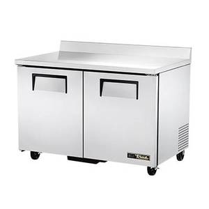 True TWT-48F-HC 48" Two Section Stainless Steel Work Top Freezer