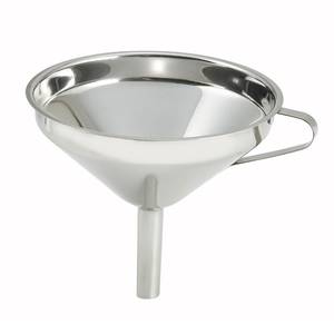 Winco SF-5 5" Wide Stainless Steel Funnel