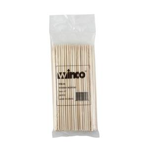 Winco WSK-12 12" Smooth Bamboo Skewers - 100 Per Bag