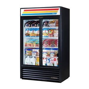 True GDM-33CPT-LD 40" Two-Section Pass-Thru Convenience Store Cooler