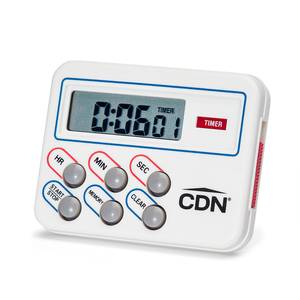 CDN TM8 Dual Function Memory Stopwatch w/ Multi-Task Timer & Clock