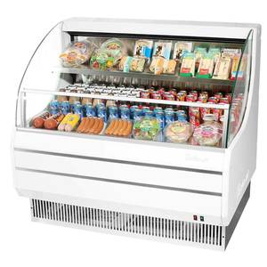 Turbo Air TOM-50LW(B)-N 51" Low Profile Horizontal Open Display Merchandiser