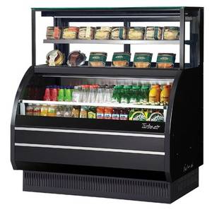 Turbo Air TOM-W-60SB-UF-N 62-5/8" Open Display Merchandiser with Refrigerated Top Case