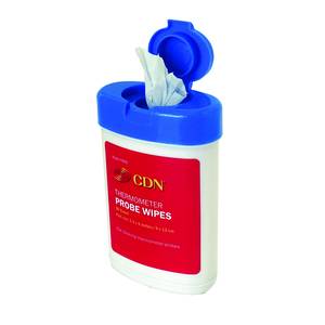 CDN PW90 Thermometer Probe Wipes - 90 Per Container