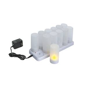 Winco CLR-12S 12 Piece Rechargeable Flameless Tea Candle Set