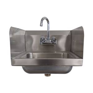 Falcon Food Service HS-17SS 10" x 14" Wall Mounted Hand Sink With Splash Guards