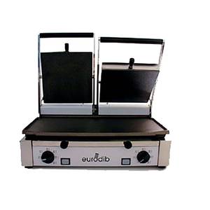 Eurodib PDM3000 Double Panini Grill With Flat And Ribbed Plates