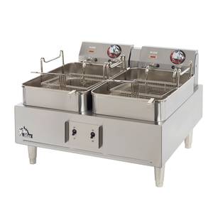 Star 530TF Star-Max® Countertop Electric 30 lb. Twin Pot Fryer