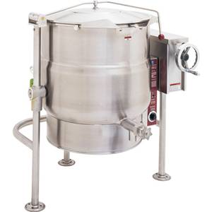 Crown Steam ELT-100 100 Gallon Electric 2/3 Jacketed Tilting Kettle