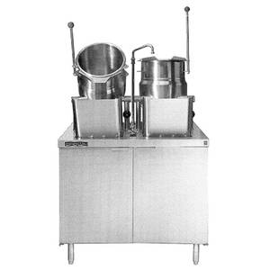 Crown Steam EMT-6-6 36" Electric (2) Kettle/Cabinet Assembly