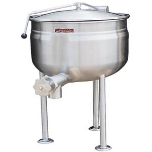Crown Steam DL-40F 40 Gallon Direct Steam Full Jacketed Stationary Kettle